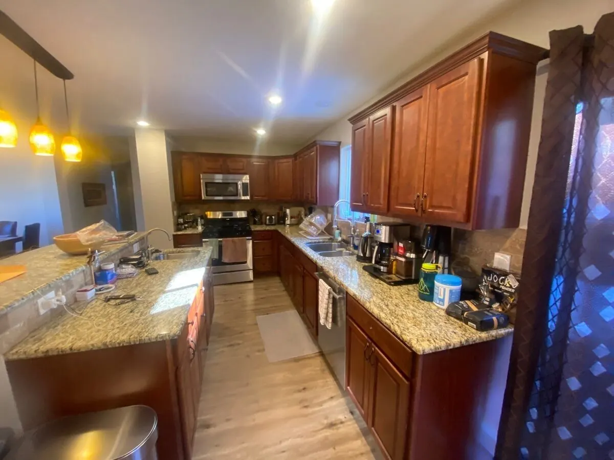 Denver kitchen cabinets before repainting
